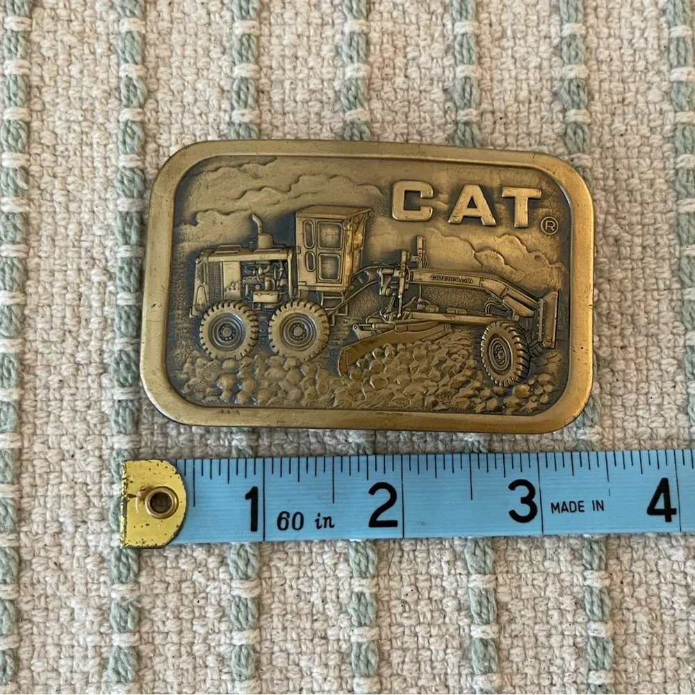 Kids - CAT Belt Buckle - Caterpillar - Road Grader